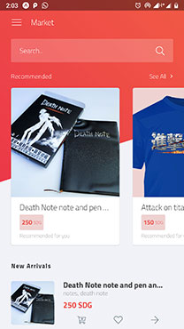 Pixel Store Mobile Application