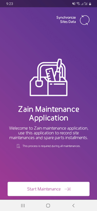 Maintenance mobile application