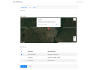 Maintenance admin dashboard