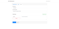 Maintenance admin dashboard
